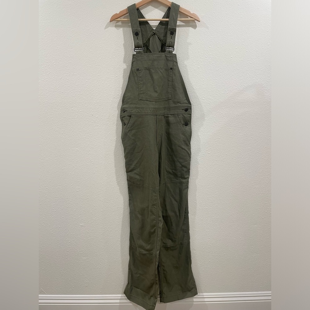 Patagonia Women's Point Reyes Canvas Overalls Basin Green Size Small - Picture 4 of 15